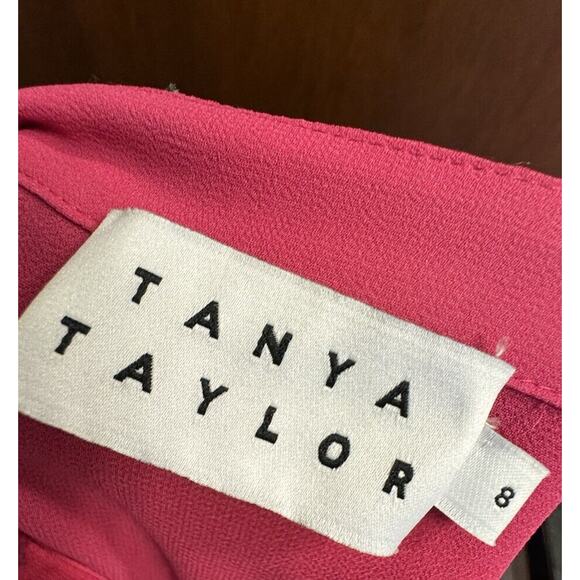 Tanya Taylor Skirt Womens 8 Midi Silk Blend Abstract Fairy Core Cottage Burnout - Picture 7 of 9